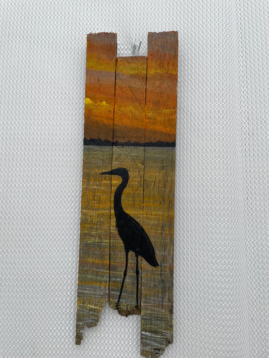 Heron Sunset