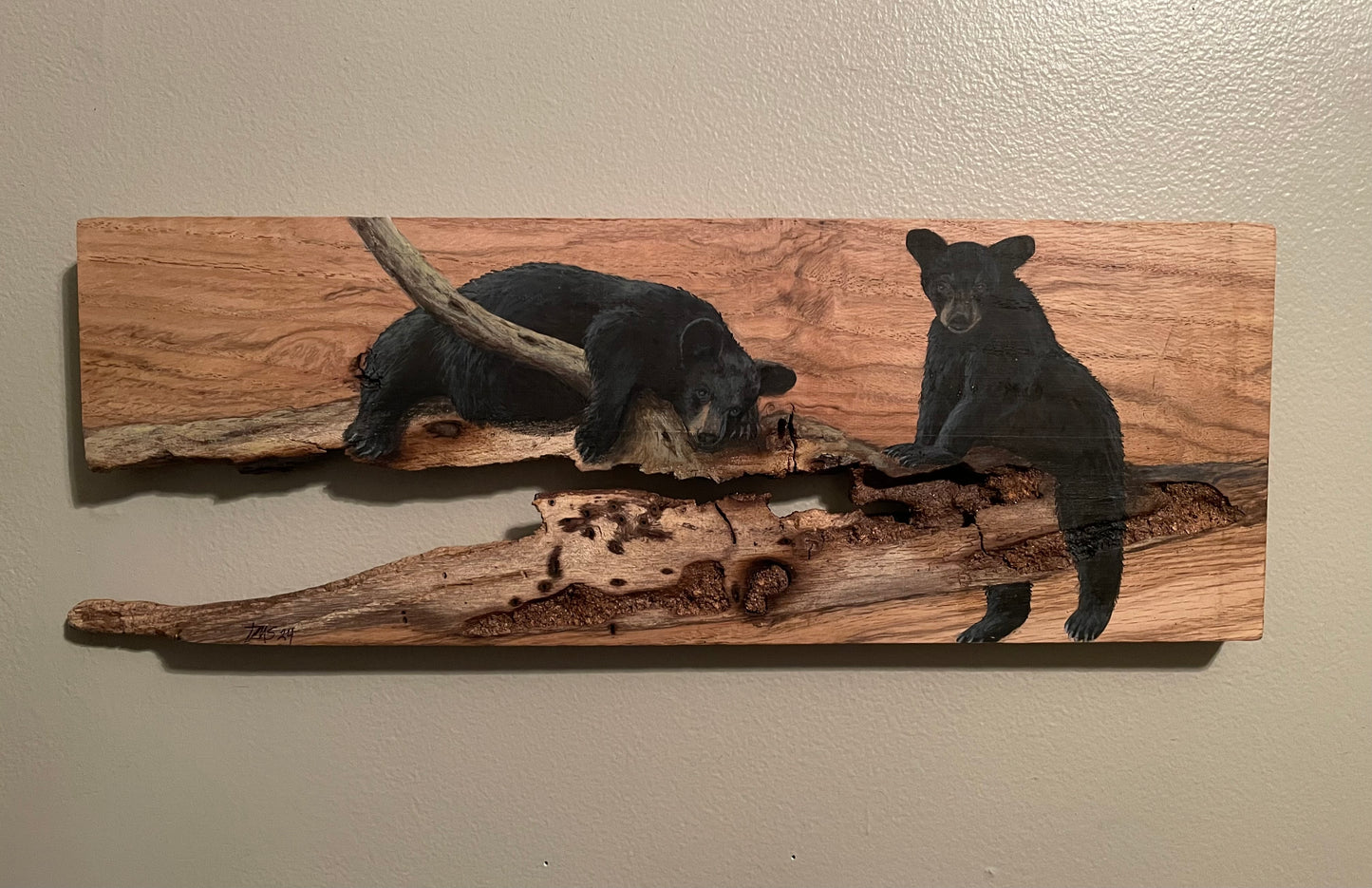 "Bear Hangout" Live Edge Wood