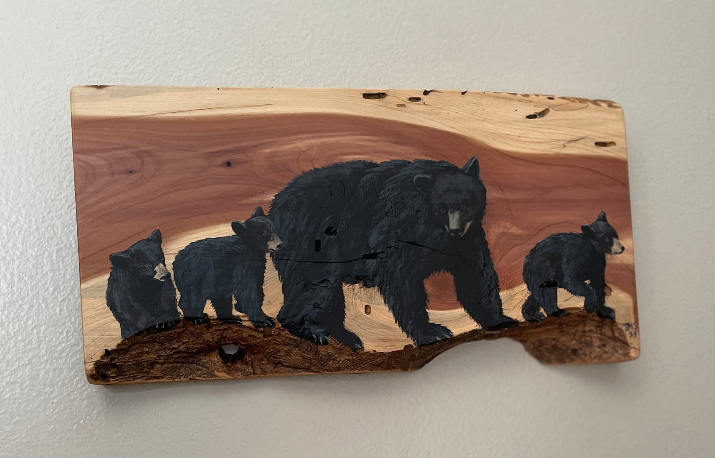 "Morning Walk” Live Edge Wood