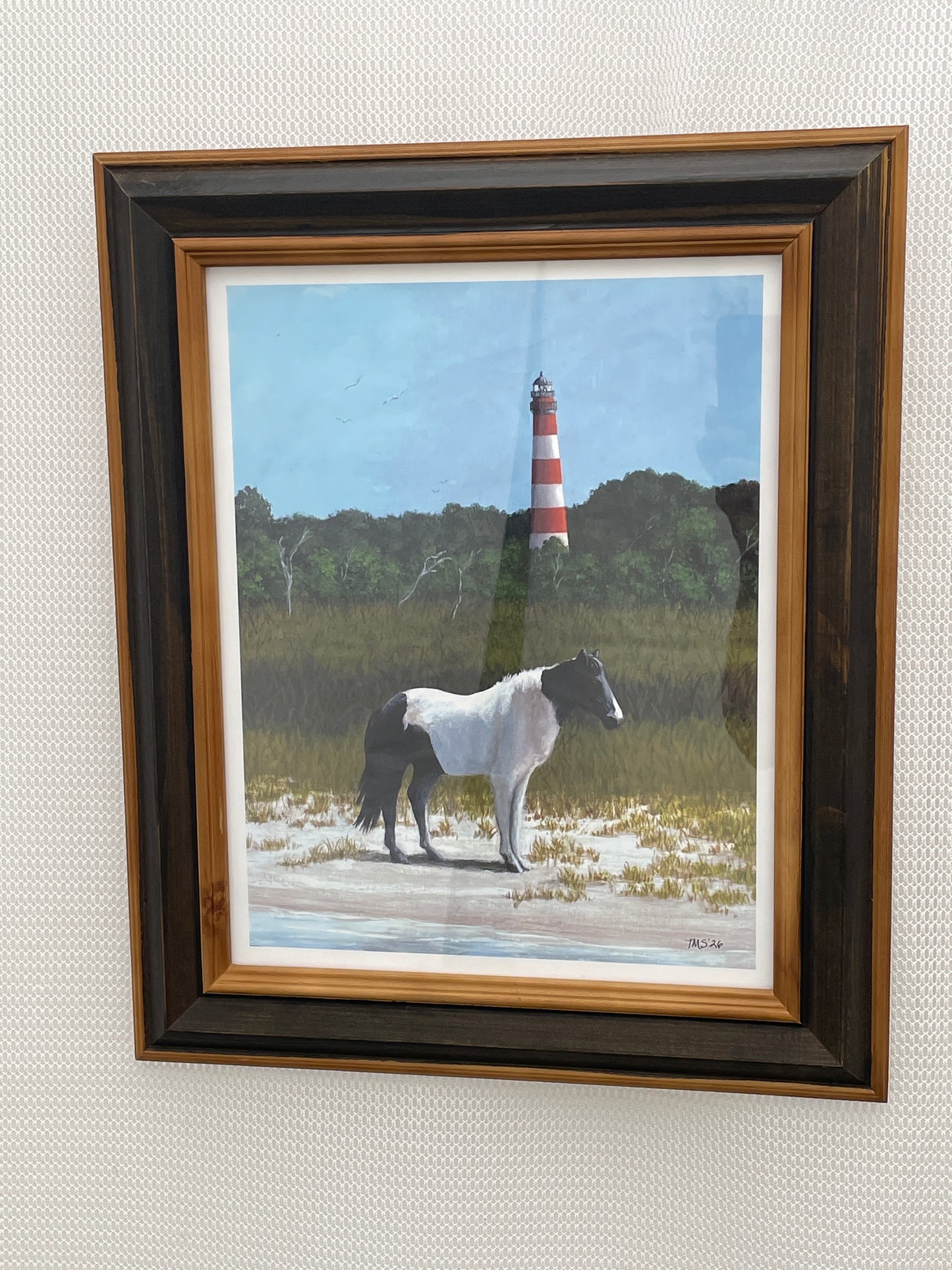 Keeper of the Light-Beach Boy dark frame 11x14