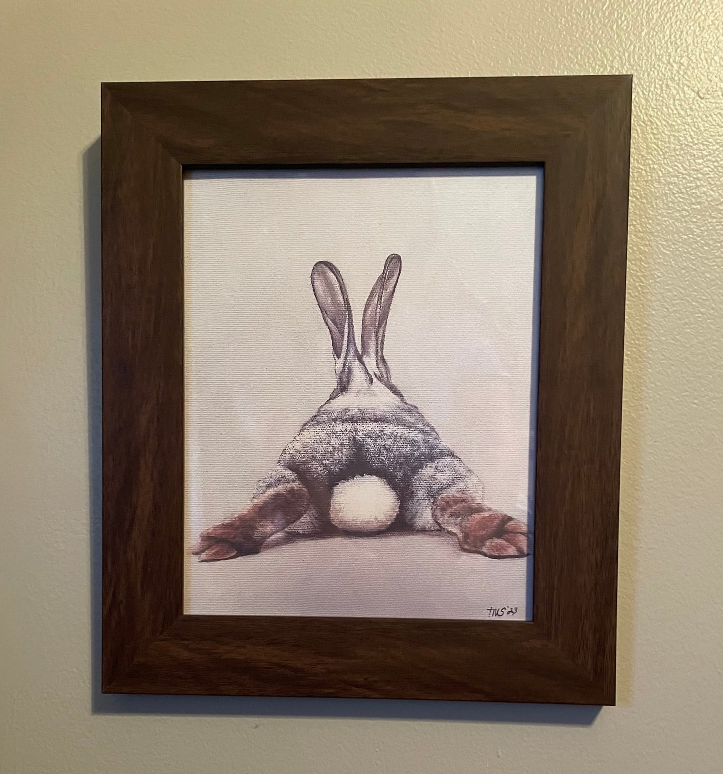 "Bunny Butt" 8x10 Framed Print