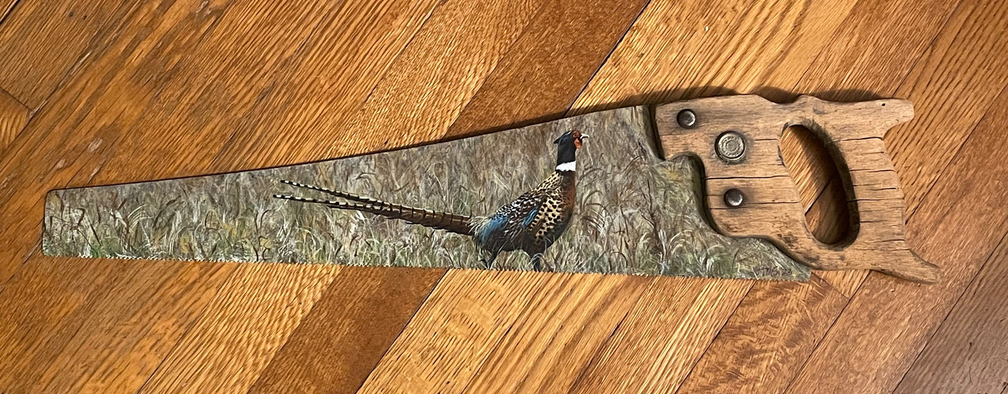 "Pheasant" Handsaw Original Artwork