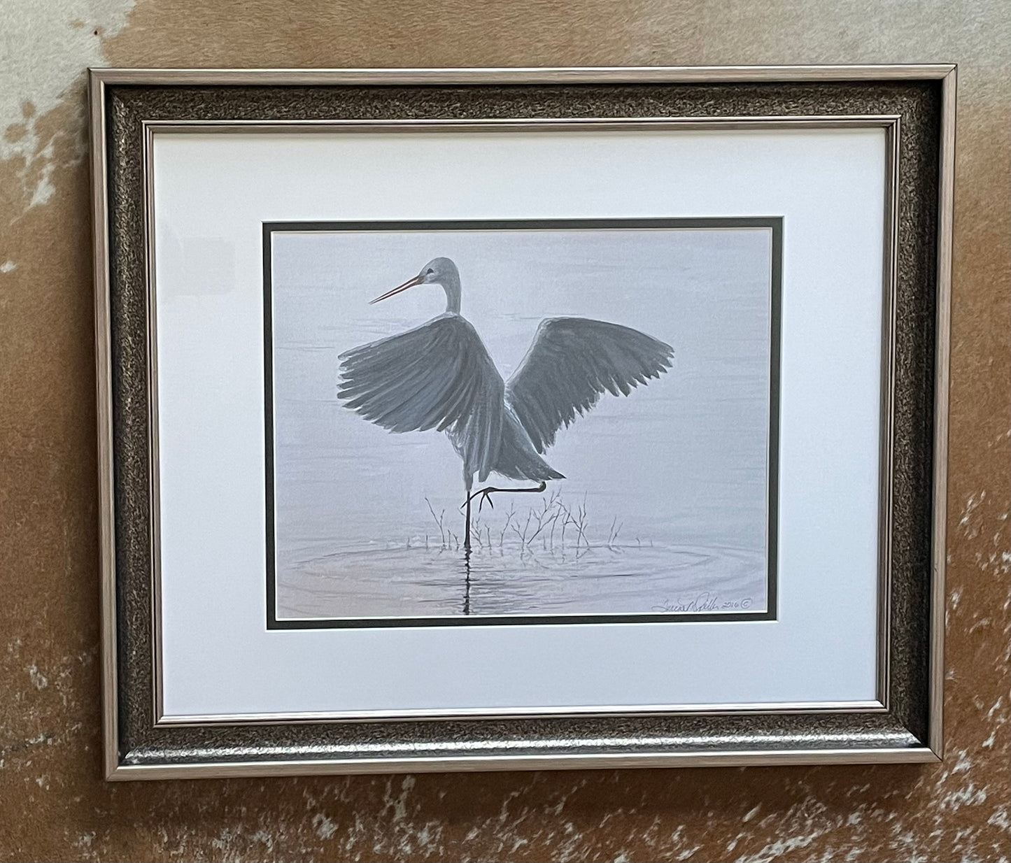 "Egret" 11 x 14 Framed Print