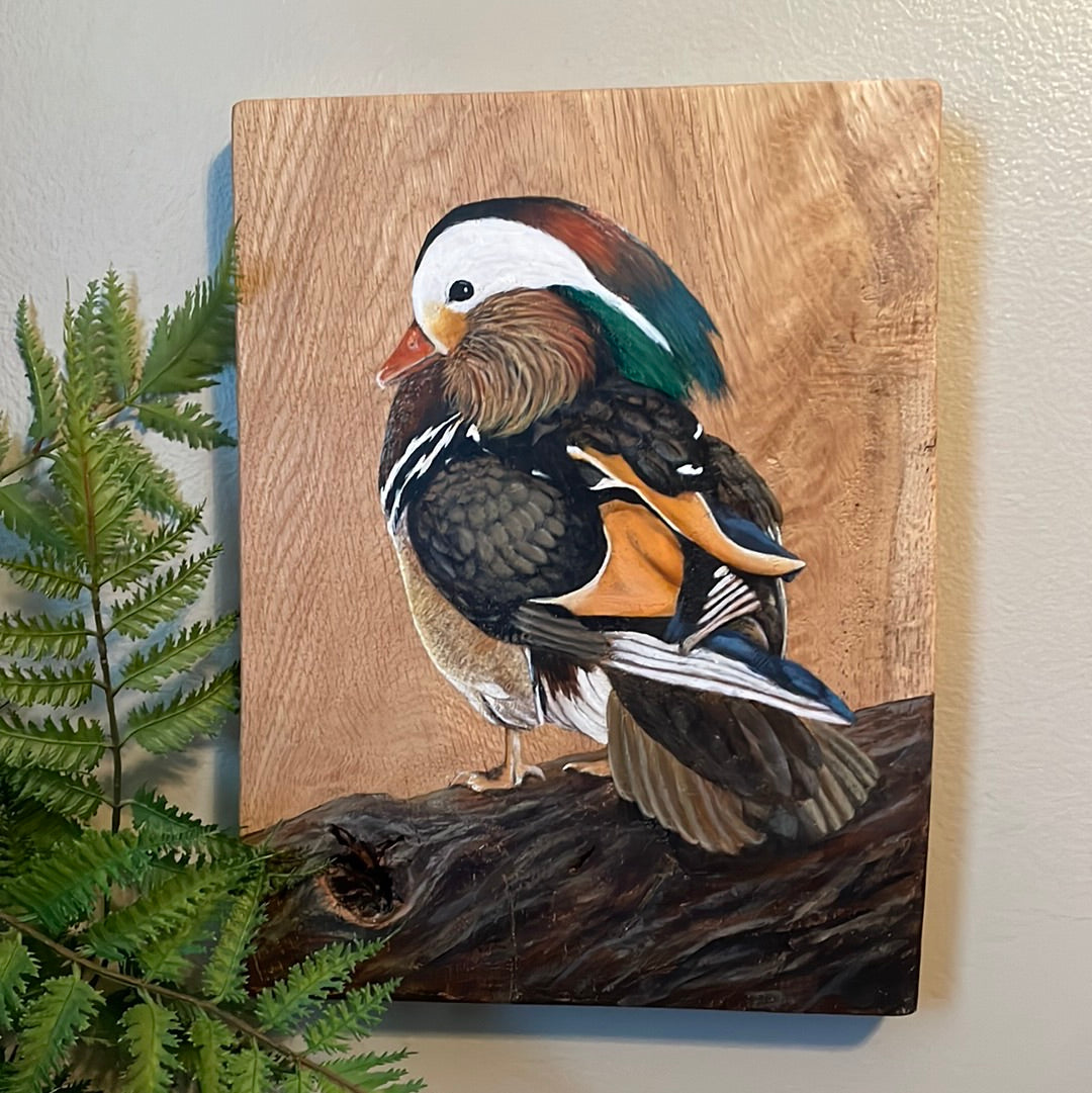 "Mandarin Duck" Live Edge Wood