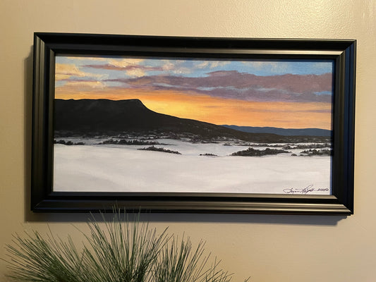 Massanutten Peak "Snowy Morning" 10"x 20"Original