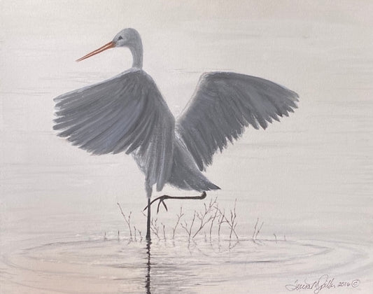 "Egret" 11"x14" Print