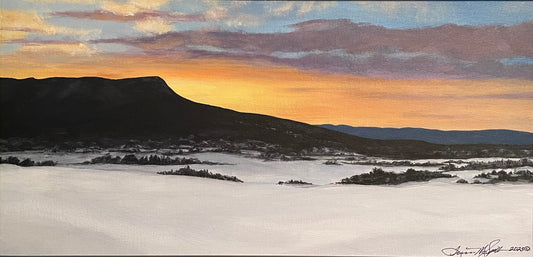 Massanutten "Snowy Morning" Print 8 1/4" x 17 1/2"