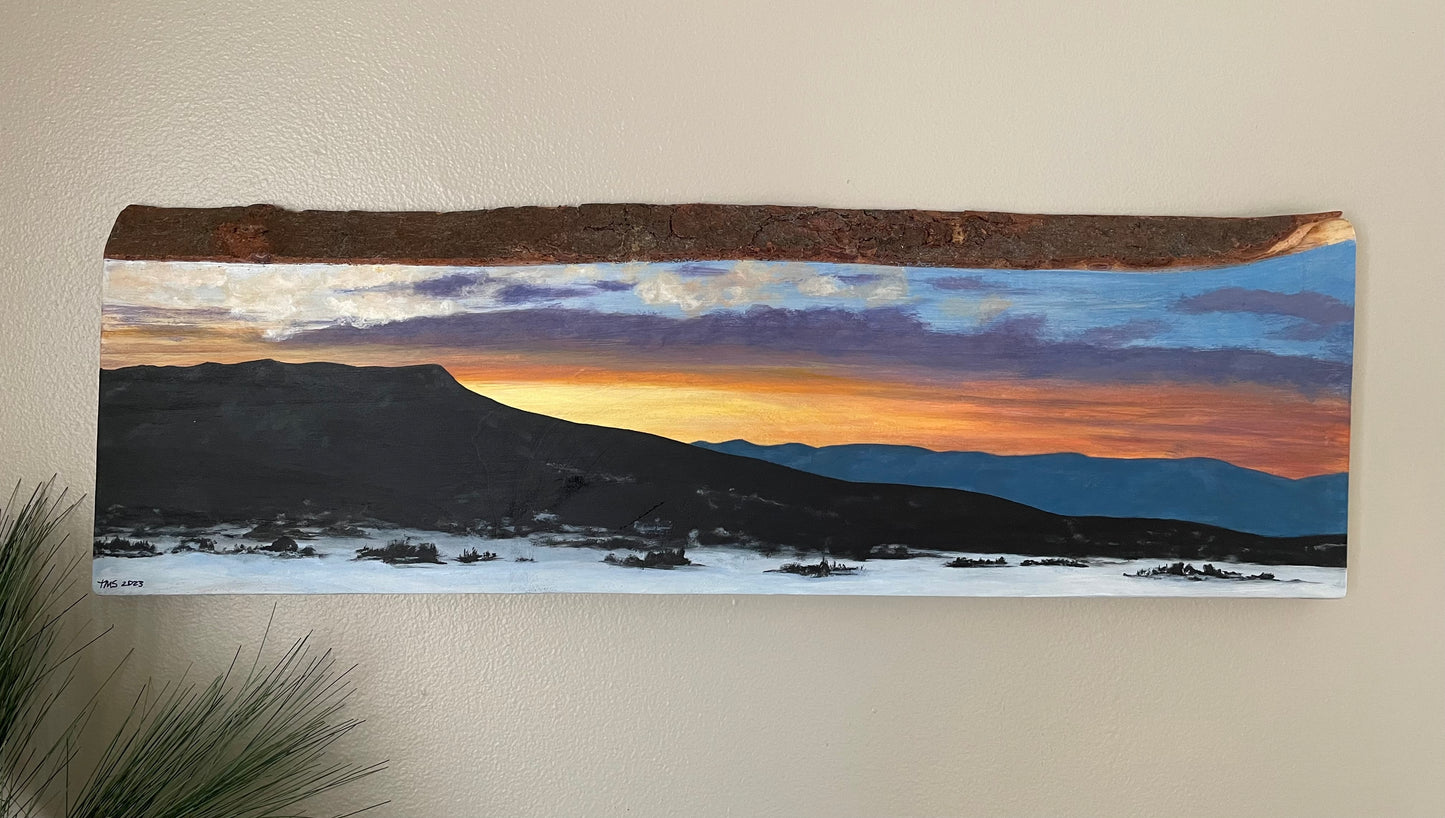 Massanutten Peak "Snowy Morning" #4 Live Edge Wood